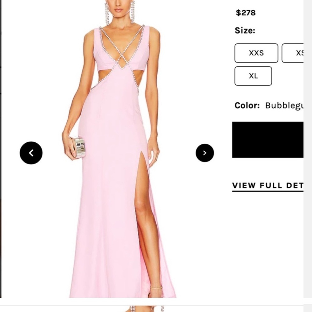 Majorelle Matteson Maxi Backless Dress in Bubblegum Pink